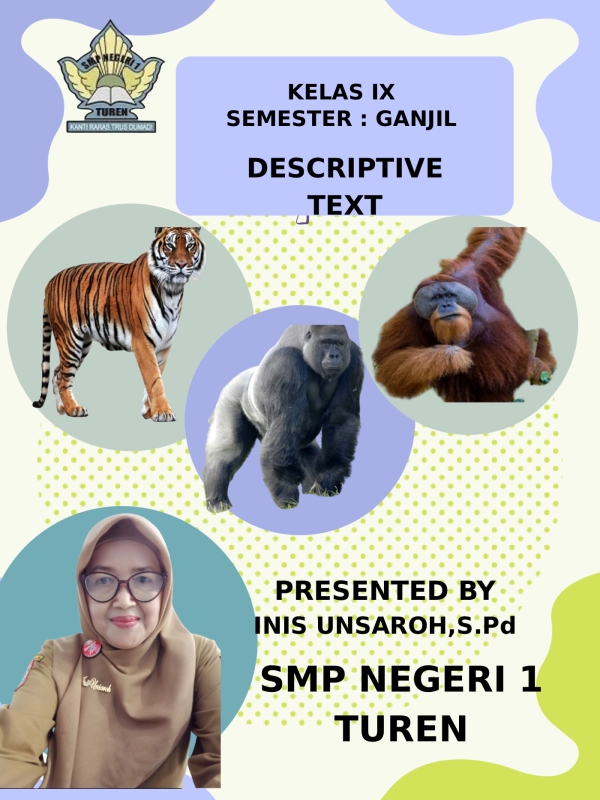 Media Ajar Bahasa Inggris Kelas IX: Descriptive Text
